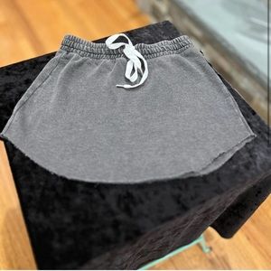 FOREVER 21 drawstring gray mini skirt